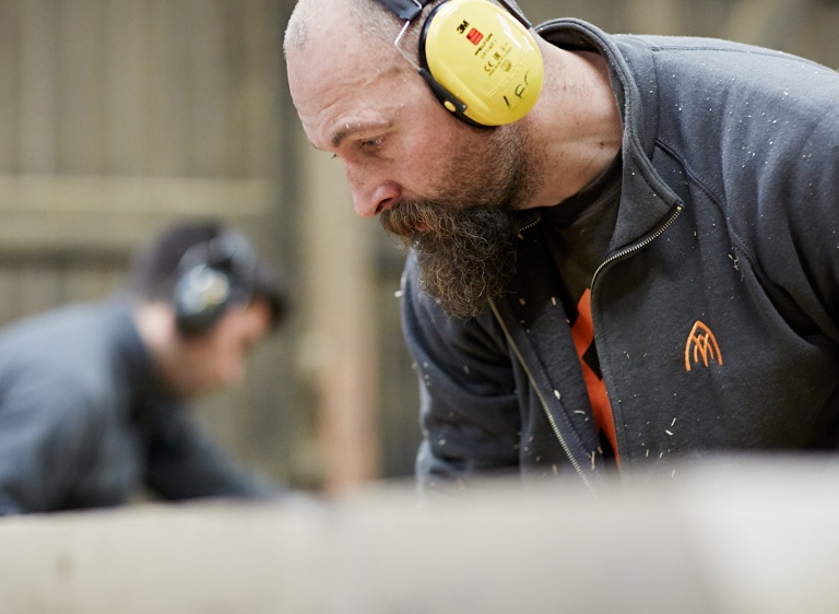Close up portrait of craftsman